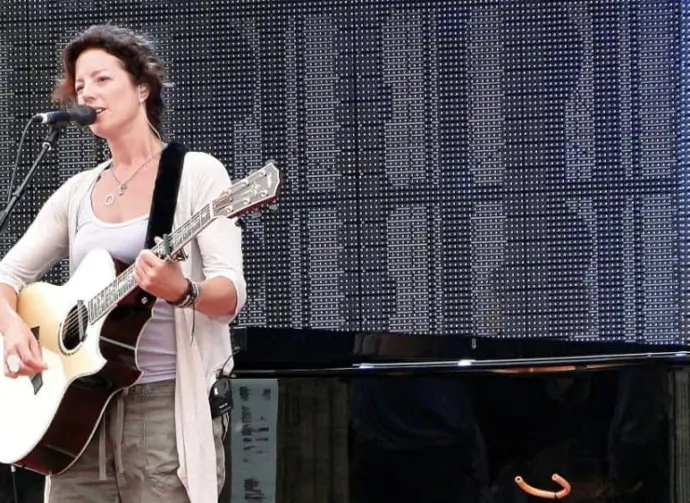 Sarah McLachlan rehearses for her Canada Day performance on Parliament Hill. June 30^ 2009 in Ottawa.