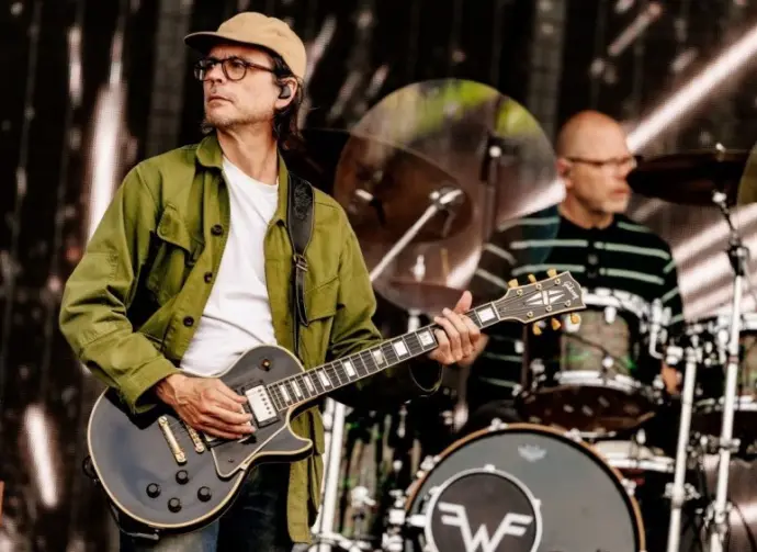 Concert of Weezer 4 July 2025. Rock Werchter Festival