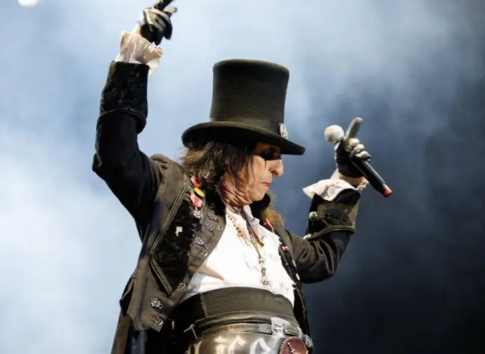Alice Cooper performs on stage at Poble Espanyol on June 28^ 2024.