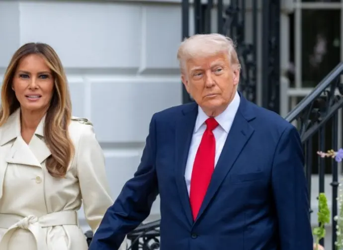 President Donald Trump and First Lady Melania Trump host the 2025 Easter Egg Roll Washington Dc^ United States^ April 21 2025