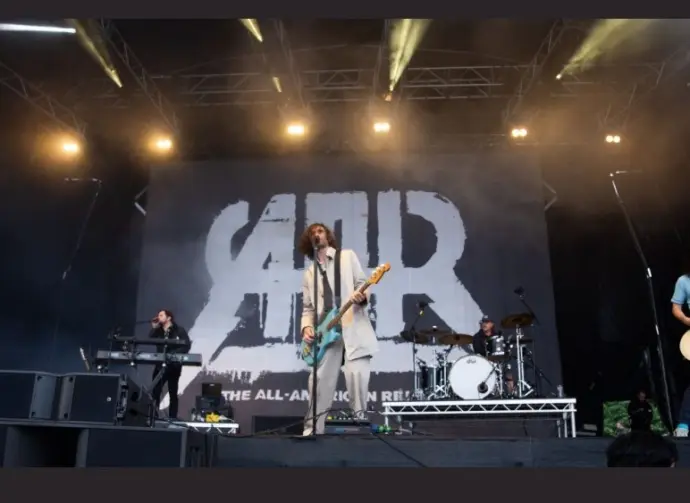 All-American Rejects perform live at slam dunk festival uk. leeds^ United Kingdom^ 26th may 2024