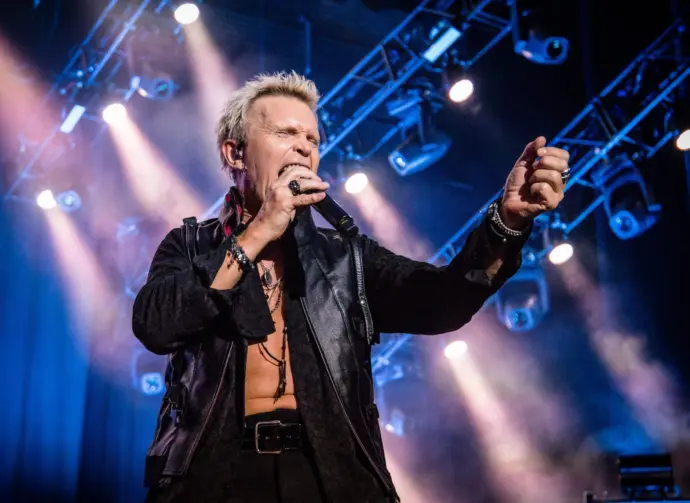 William Michael Albert Broad AKA " Billy Idol" Lead singer from Billy idol^ Live at o2 apollo manchester uk^ 20th June 2018