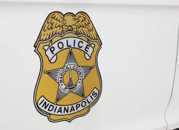 The exterior of an Indianapolis Metropolitan Police car in Indianapolis^ Indiana on June 13^ 2024. IMPD is the law enforcement agency for the city of Indianapolis.