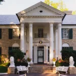 Graceland Mansion^ Elvis Presley lived in this Mansion from 1957 – 1977. MEMPHIS^ TENNESSEE^ USA.