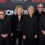 Phil X^ David Bryan^ Jon Bon Jovi^ Hugh McDonald and Tico Torres of Bon Jovi at the MusiCares Person of the Year Gala. LOS ANGELES^ USA. February 02^ 2024