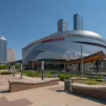 Rogers Place is a multi-use indoor arena in Edmonton^ Alberta^ Canada with a seating capacity of 18^500 as a hockey venue