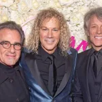 Bon Jovi members Tico Torres^ David Bryan^ and Jon Bon Jovi attend the opening night of "Diana^ The Musical" on Broadway at The Longacre Theatre. NEW YORK^ NEW YORK - NOVEMBER 17^ 2021