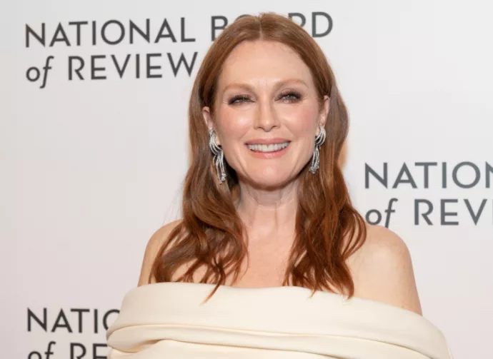 Julianne Moore wearing dress by Valentino attends National Board of Review Gala 2022 at Cipriani 42nd street. New York^ NY - March 15^ 2022