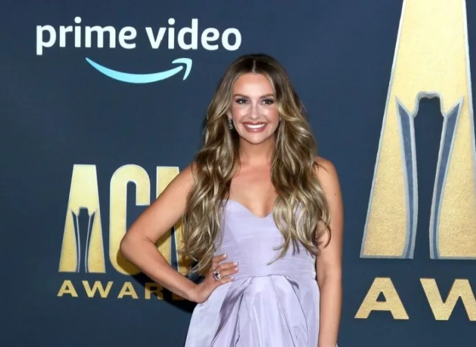 Carly Pearce at the 2022 Academy of Country Music Awards Arrivals at Allegient Stadium on March 7^ 2022 in Las Vegas^ NV