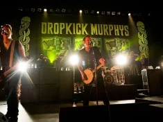 Dropkick Murphys perform on stage at the Paramount Theater in Seattle on June 27^ 2011.