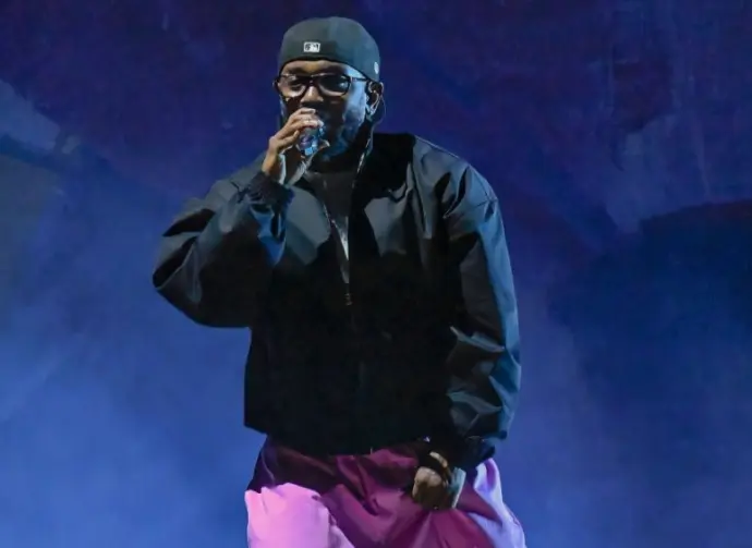 Kendrick Lamar performs at Bonnaroo music festival. USA - 06-17-2023