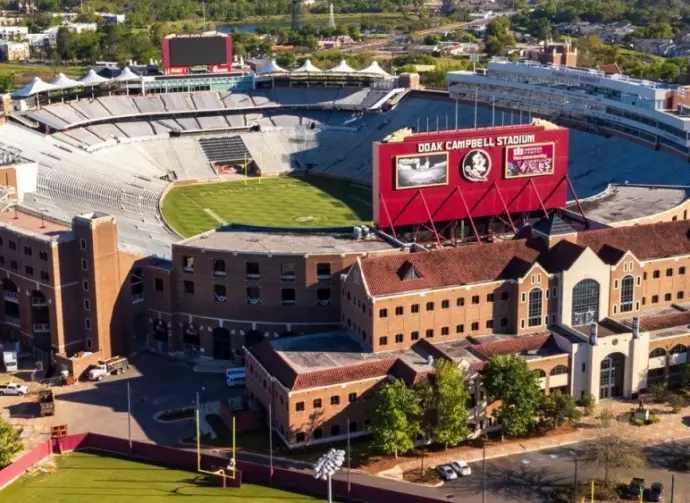 Tallahassee^ FL - March 2023: Doak Campbell Stadium^ home of Florida State University Football