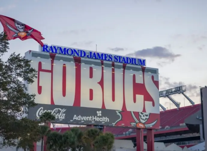 Tampa Bay Buccaneers' Raymond James NFL Football Stadium Tampa^ Florida - February 1^ 2022