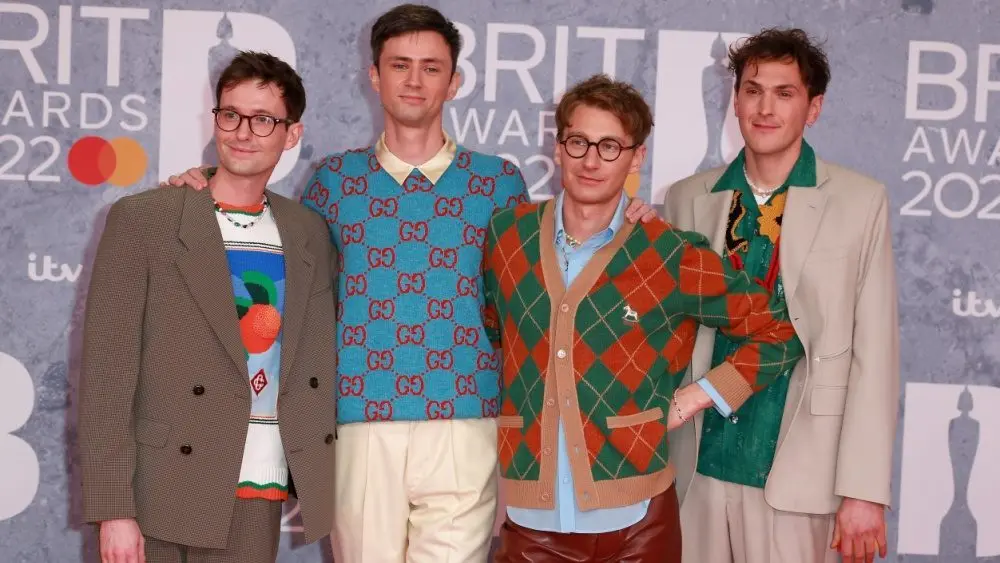 Glass Animals attend The BRIT Awards 2022 at The O2 Arena in London^ England. London^ United Kingdom - February 08^ 2022