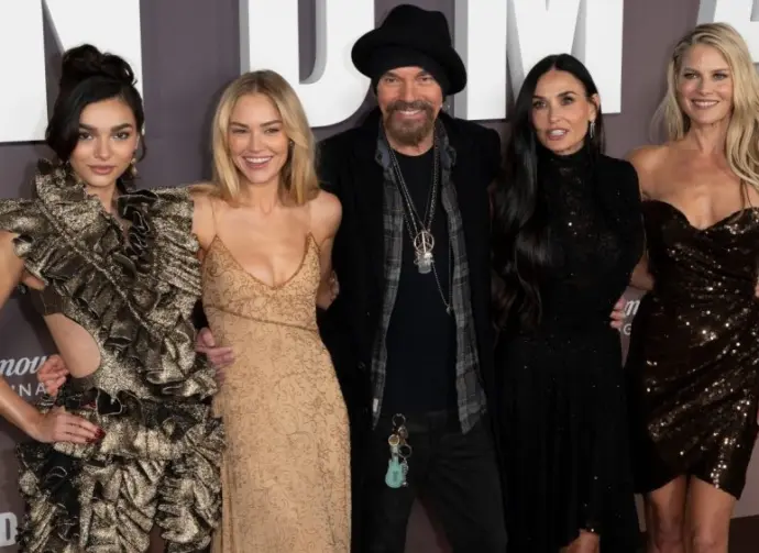 Paulina Chavez^ Michelle Randolph^ Billy Bob Thornton^ Demi Moore and Ali Larter at the premiere for 'Landman' at the Paramount Theatre. LOS ANGELES^ CA. November 12^ 2024