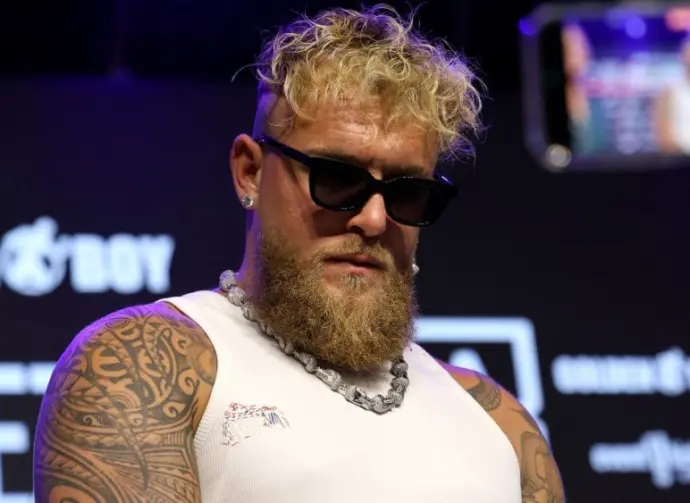 Jake Paul at Jake Paul vs. Julio Cesar Chavez Jr. Press Conference held at the Avalon in Hollywood^ USA on May 14^ 2025.