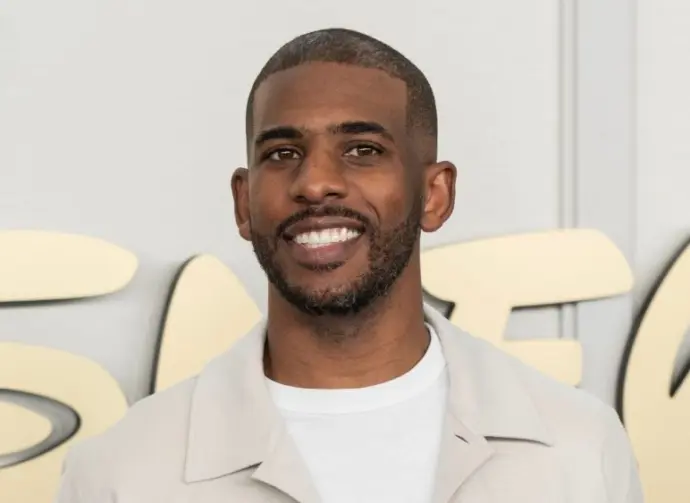 Chris Paul attends 2024 Disney Upfront at Jacob Javits Center in New York on May 14^ 2024