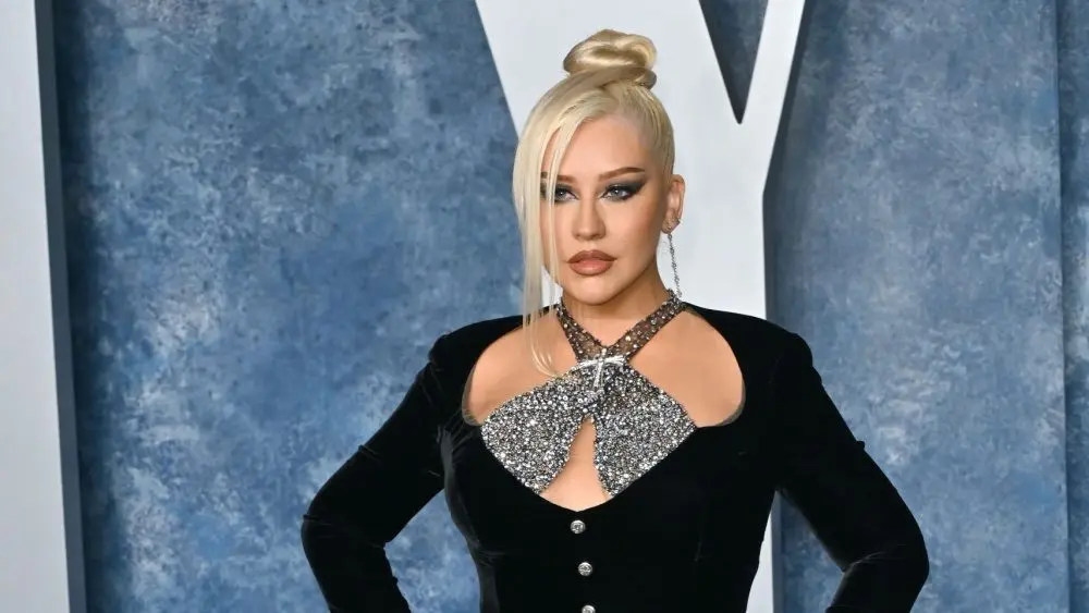 Christina Aguilera at the 2023 Vanity Fair Oscar Party at the Wallis Annenberg Center. BEVERLY HILLS^ CA. March 12^ 2023