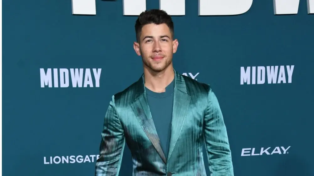 Nick Jonas arrives for the "Midway" Los Angeles Premiere. on November 05 2019 in Westwood^ CA