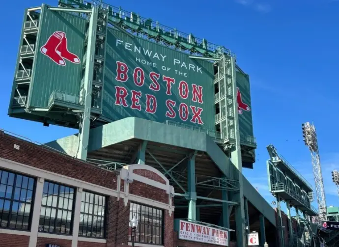 Exterior of Boston Red Sox stadium Fenway Park. Boston^ USA. April 14th 2024