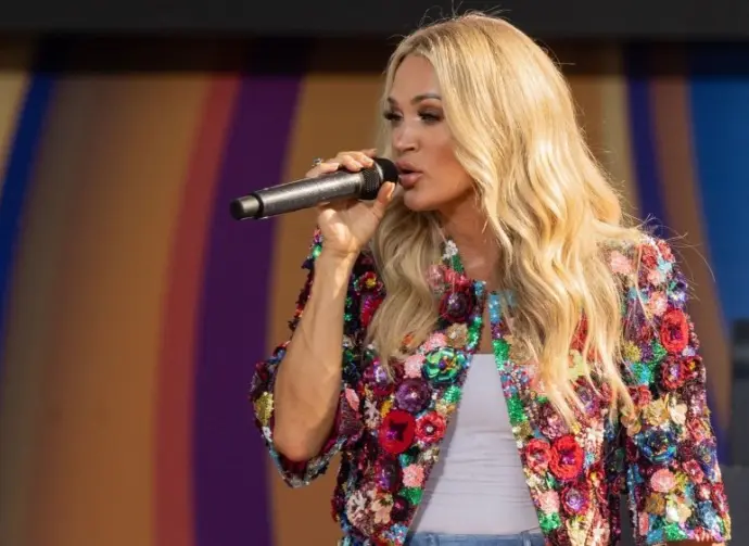 Carrie Underwood performs during GMA concert at Central Park in New York on August 2^ 2024