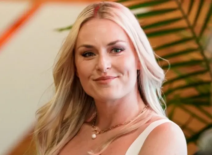 World Cup alpine ski racer Lindsey Vonn speaks at the Women Drive event at Miami International Autodrome on May 1^ 2025.