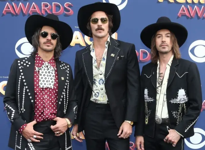 Cameron Duddy^ Mark Wystrach and Jesse Carson of Midland attend the 53rd Annual Academy of Country Music Awards on April 15^ 2018 at the MGM Grand Arena in Las Vegas^ Nevada.