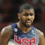 KYRIE IRVING of USA celebrates scoring during the Final game of FIBA BASKETBALL WORLD CUP 2014 at Palacio de los Deportes Arena MADRID^ SPAIN - September 14th 2014