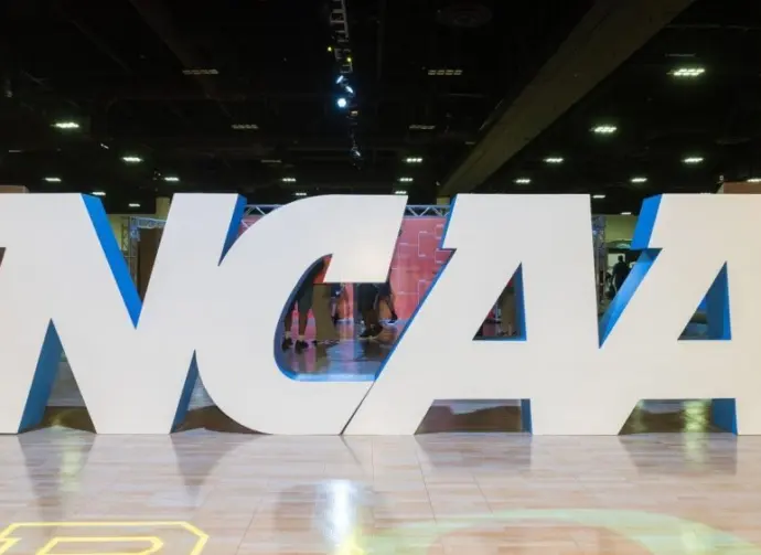 NCAA Sign at the Tampa Convention Center During the 2019 NCAA Women's Final Four Tampa Bay Tampa^ Florida / USA - April 6^ 2019