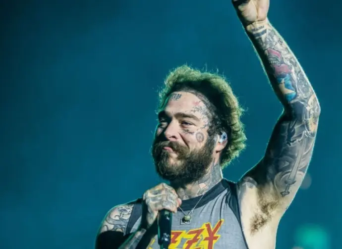 Post Malone performs at Tottenham Hotspur Stadium on his The BIG ASS World Tour London^ UK - September 20^ 2025