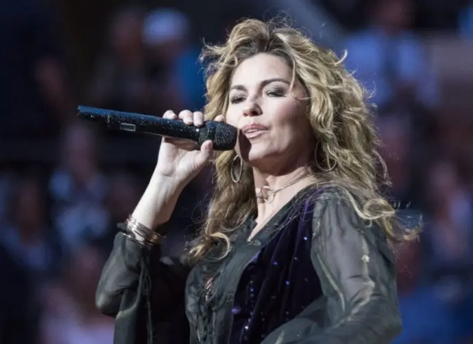 Shania Twain performs during opening ceremony at US Open Championships day 1 at Billie Jean King Tennis center New York^ NY USA - August 28^ 2017