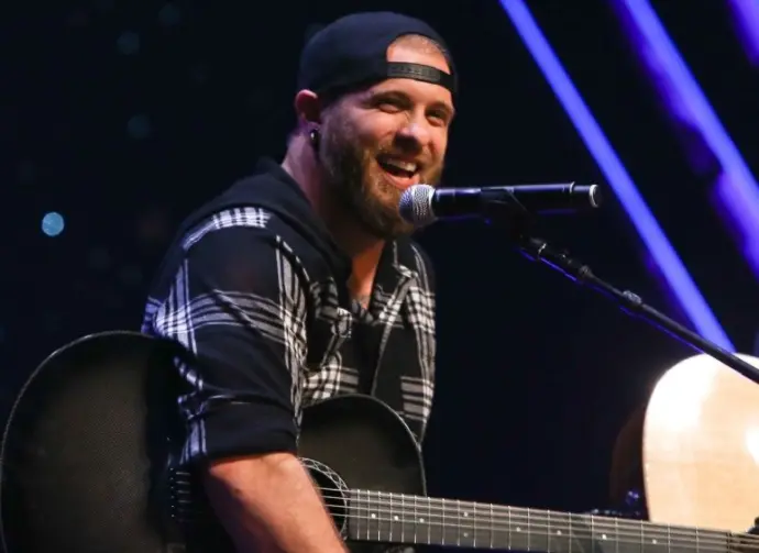 Brantley Gilbert performs at CBS Radio's Stars & Strings event at the Chicago Theatre on November 9^ 2016 in Chicago^ Illinois.