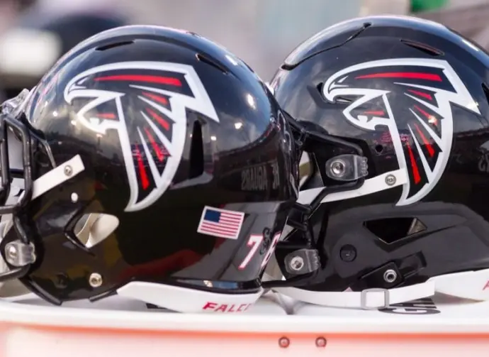 NFL - Atlanta Falcons helmets shown during game vs. Jacksonville Jaguars at the TIAA Stadium in Jacksonville Florida -USA on Saturday 25th 2018
