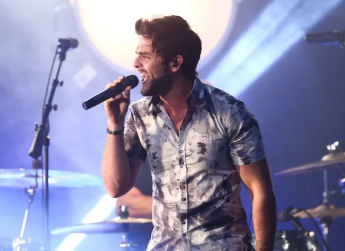 Thomas Rhett at the iHeartRadio Theater in New York City on September 28^ 2015.