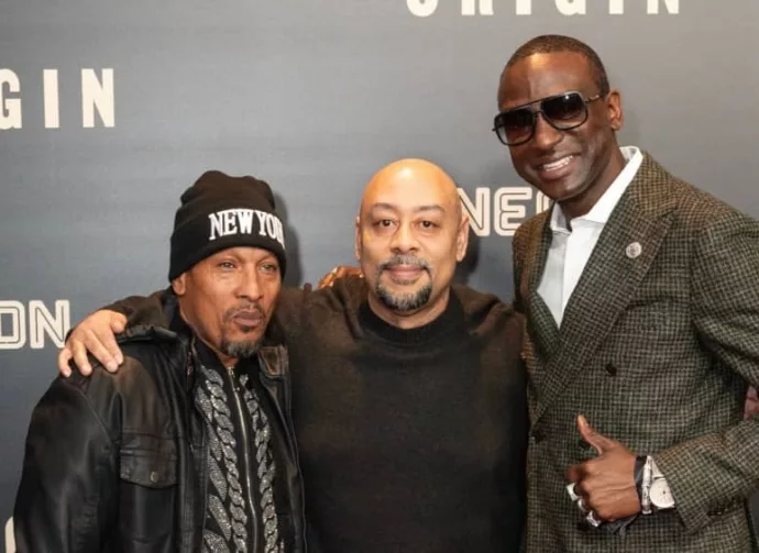 Korey Wise^ Raymond Santana^ Yusef Salaam^ members of the Central Park Five (now called 'Exonerated Five') at Alice Tully Hall in New York on November 30^ 2023