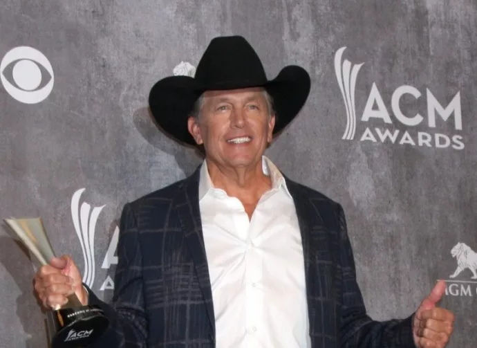 George Strait at the 2014 Academy of Country Music Awards - Arrivals at MGM Grand Garden Arena on April 6^ 2014 in Las Vegas^ NV