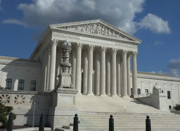 US Supreme Court Building. Supreme Court building faces the US Capitol. WASHINGTON^ DC - OCT 3^ 2016