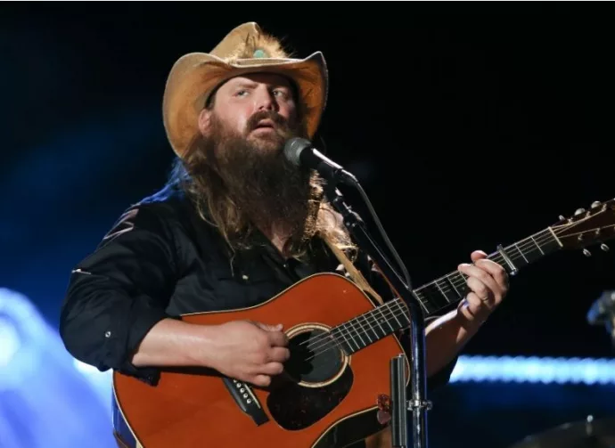 Chris Stapleton performs at the 2018 CMA Fest at Nissan Stadium on June 9^ 2018 in Nashville^ Tennessee.