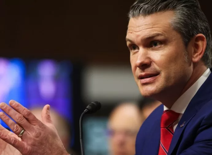 Pete Hegseth^ Secretary of Defense nominee^ testifies before the Senate Armed Services Committee. WASHINGTON - January 14 2025