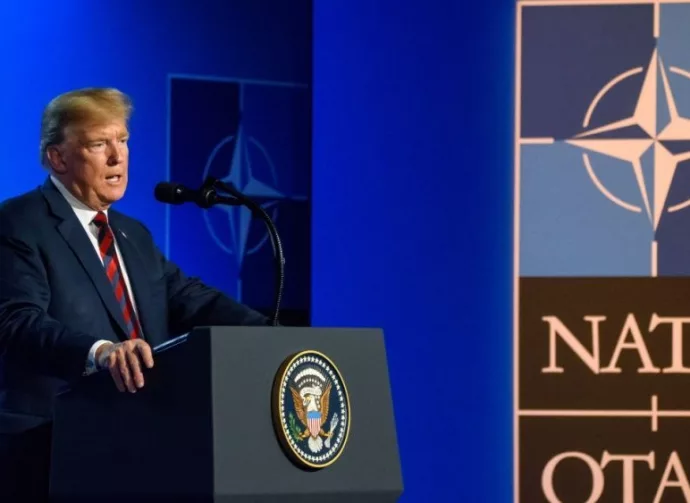 Press conference of Donald Trump^ President of United States of America^ during NATO (North Atlantic Treaty Organization) SUMMIT 2018. 12.07.2018. BRUSSELS^ BELGIUM