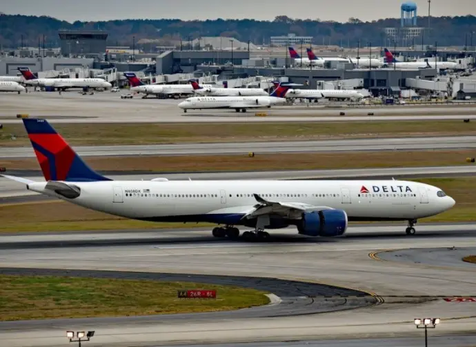 Delta Air Lines Airbus A330 - 900neo N408DX arrives at Atlanta Hartsfield - Jackson International Airport Atlanta^ GA^ USA - December 8^ 2024