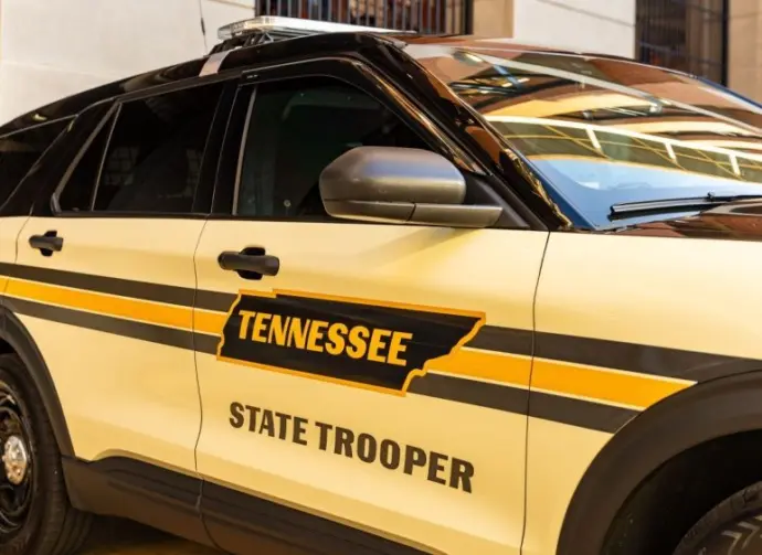 Tennessee state trooper vehicle. Knoxville^ TN - October 12^ 2024