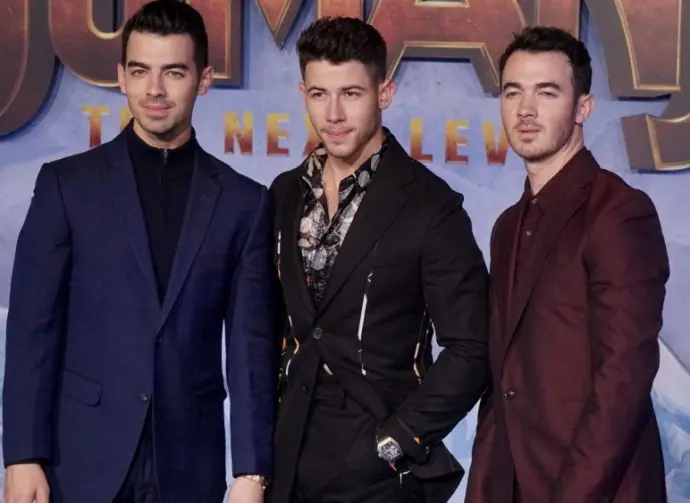 Joe Jonas^ Nick Jonas^ Kevin Jonas attend the premiere of Sony Pictures' "Jumanji: The Next Level" at TCL Chinese Theatre on December 09^ 2019 in Hollywood^ California