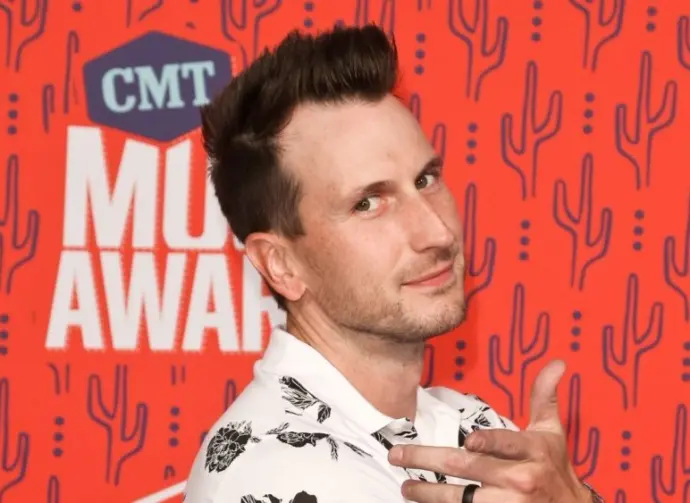 Russell Dickerson attends the 2019 CMT Music Awards at Bridgestone Arena on June 5^ 2019 in Nashville^ Tennessee.
