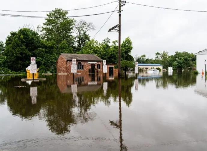 Flooding in Mount Holly NJ: Mount Holly^ NJ / USA June 20 2019