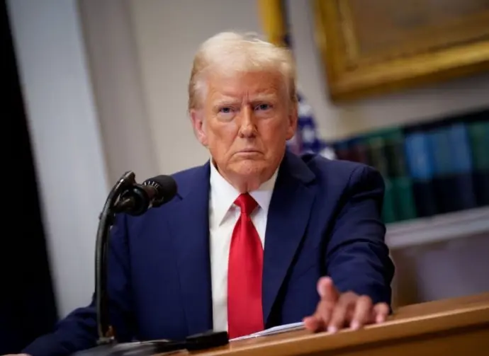 President Trump in the Roosevelt Room^ White House^ Washington^ DC^ Jan 21^ 2025