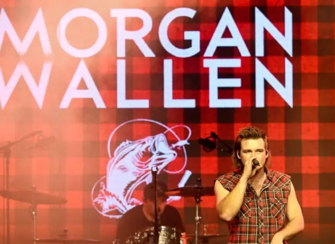 Morgan Wallen performs at CMT's RAMJAM on June 3^ 2019 at TopGolf in Nashville^ Tennessee.