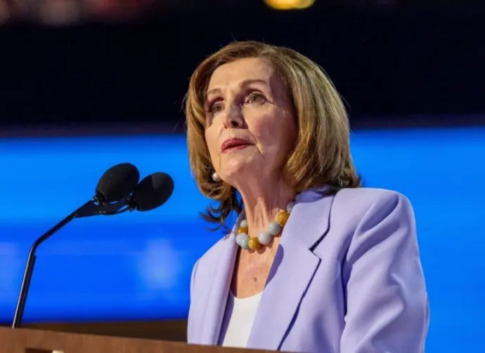 Congresswoman Nancy Pelosi at the Democratic National Convention. Chicago^ Illinois- August 21^ 2024