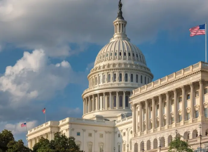Washington DC^ US Capitol Building in a sunny day.