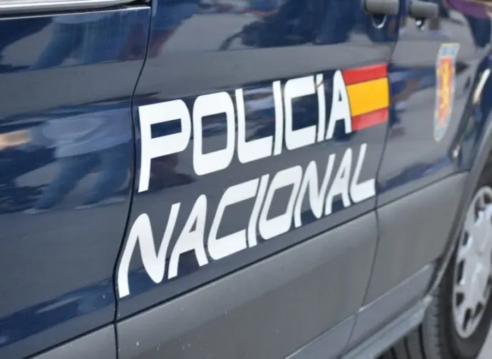 Policia Nacional as they keep Spain's streets safe Madrid^ Spain - October 9^ 2022
